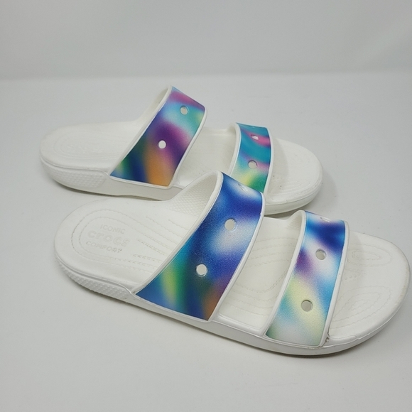 Classic Crocs Solarized Tie Die Sandals Slip On Women's 11 Unisex Men's … - Picture 3 of 8
